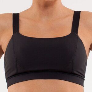 Black Lululemon Adjust Me Bra Size 6 Medium Support